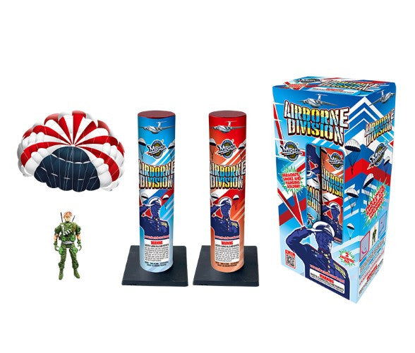 Airborne Division Single Aerial Tube With Parachute Parachutes