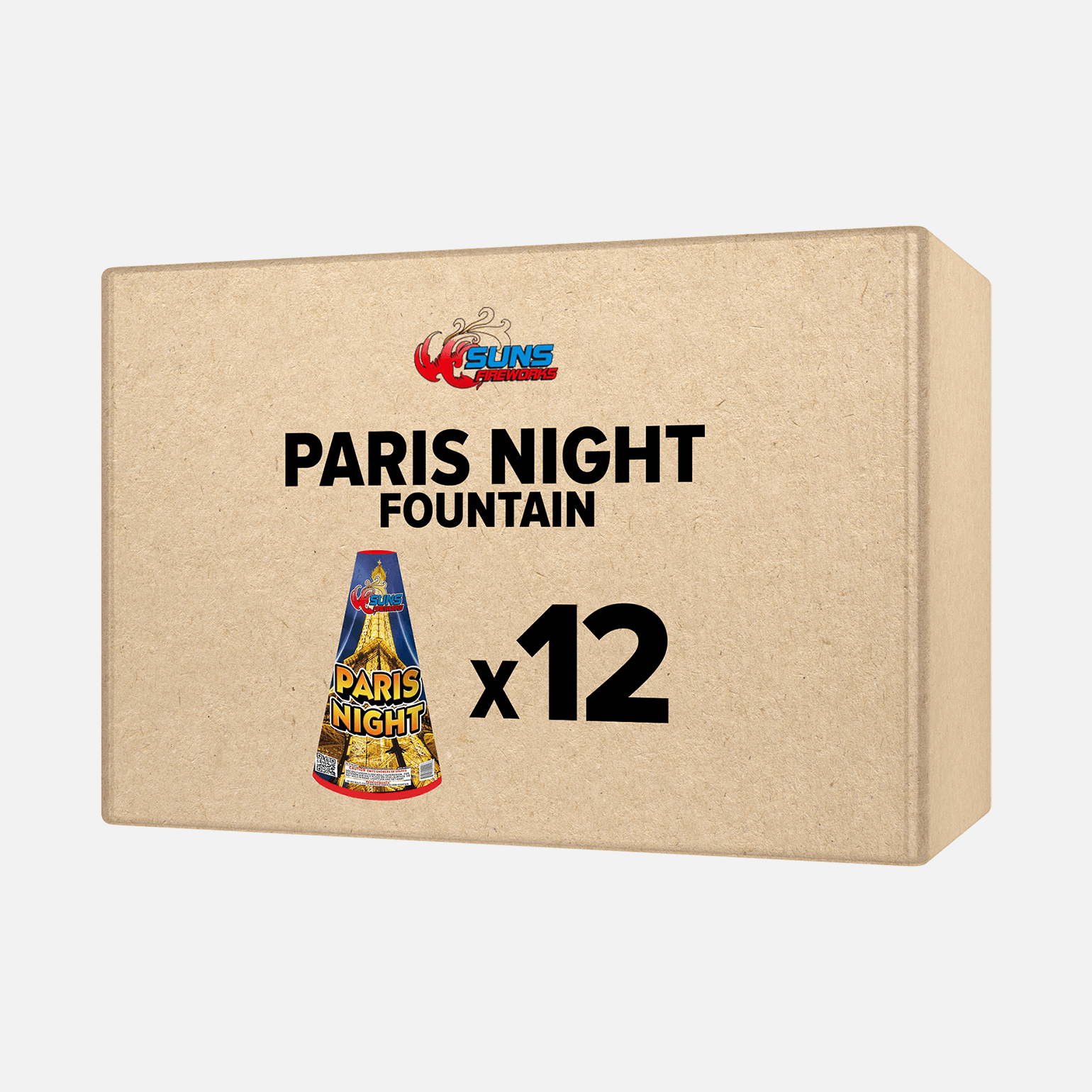 Paris Night Fountain