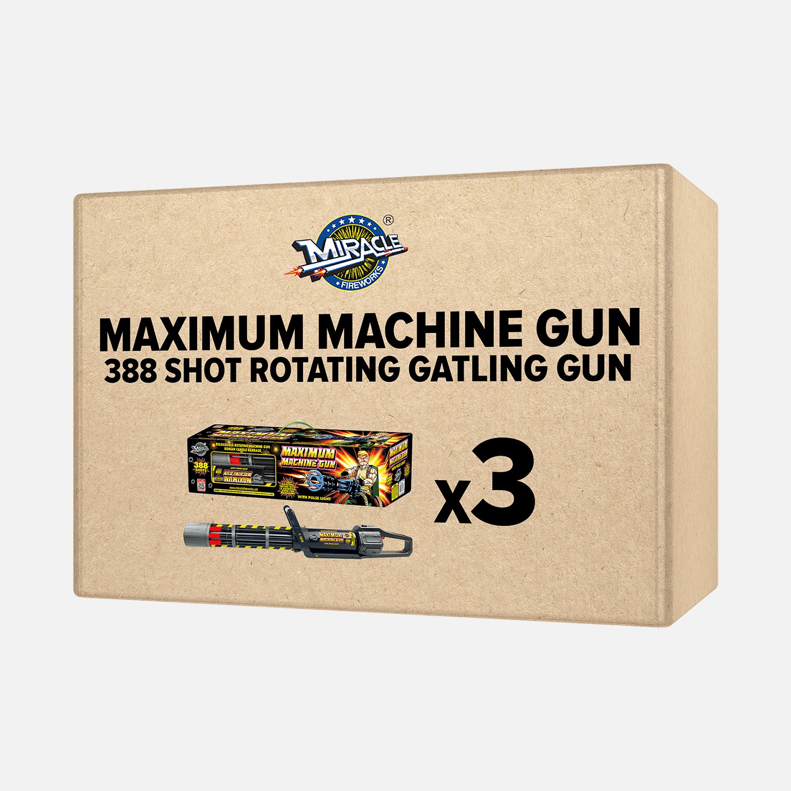388 Shot Maximum Machine Gun Rotating Gatling Gun