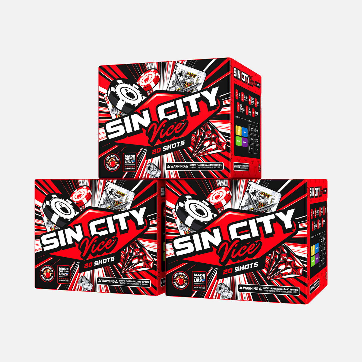 Sin City Vice™ 20 Shot Large Aerials