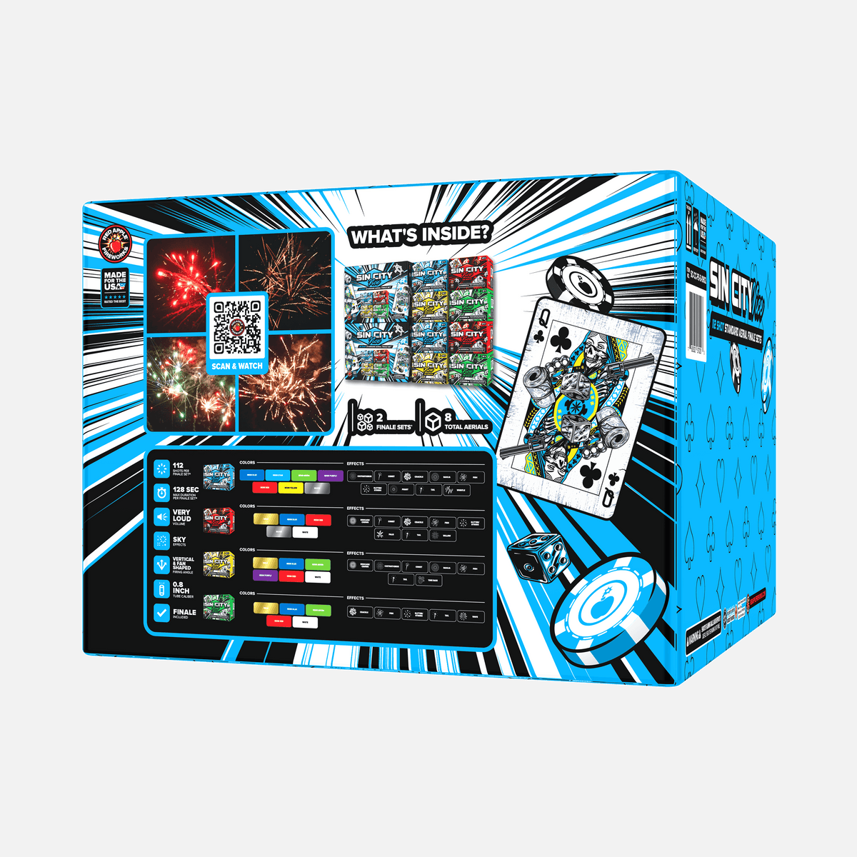 Sin City Vice™ 112 Shot Standard Aerial Finale Sets®