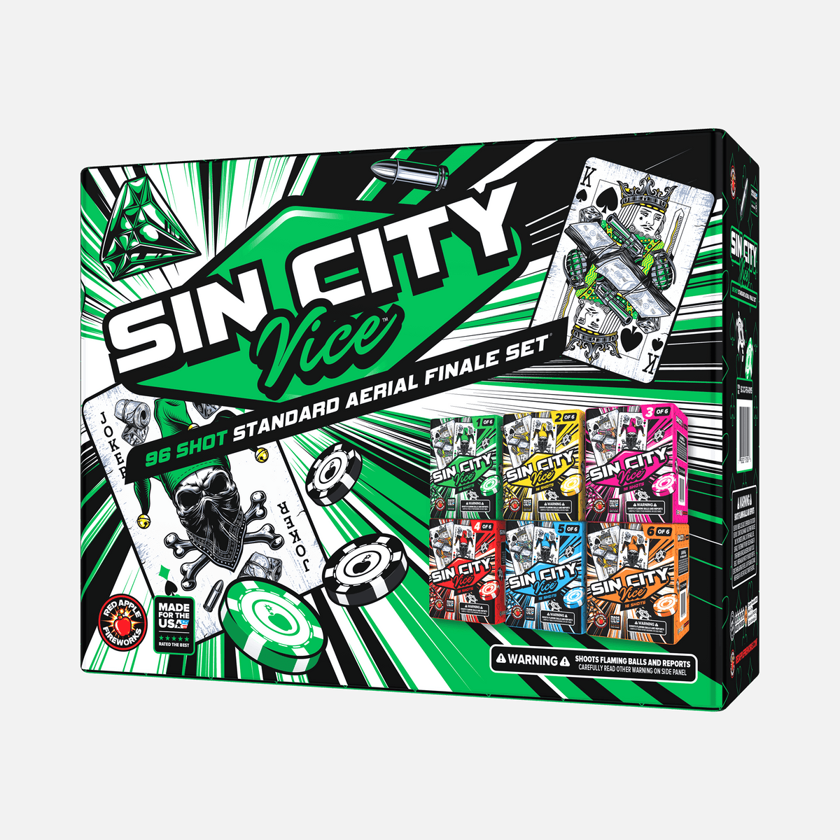 Sin City Vice™ 96 Shot Standard Aerial Finale Sets®