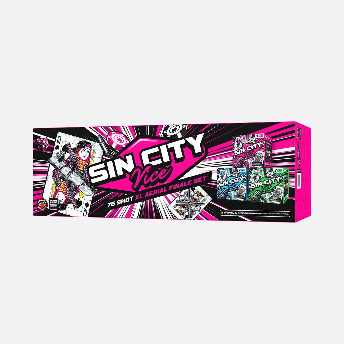 Sin City Vice™ 75 Shot XL® Aerial Finale Set®