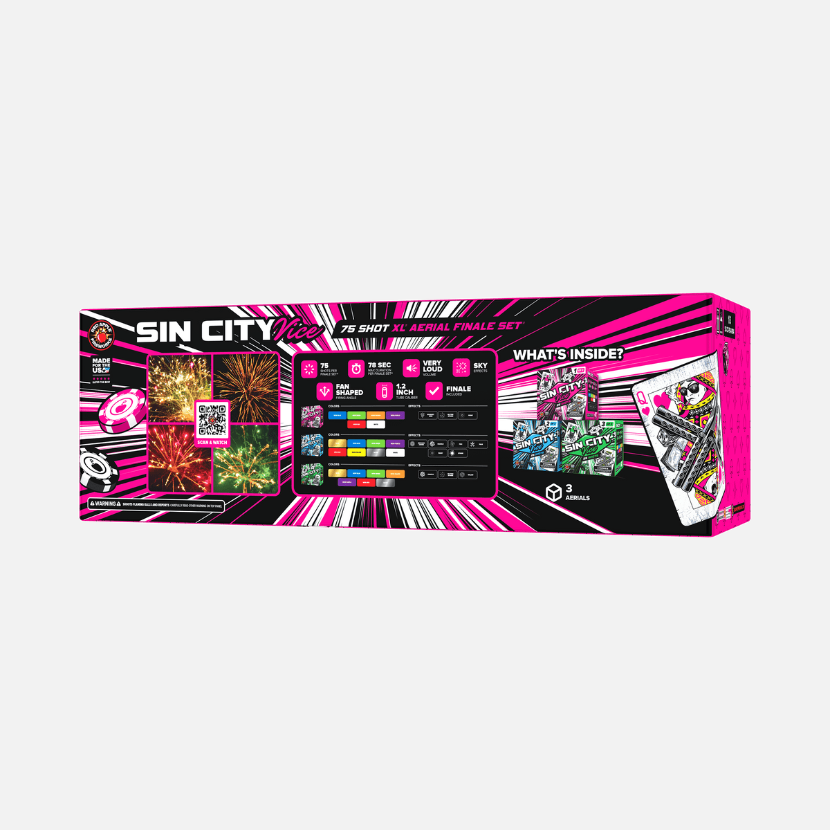Sin City Vice™ 75 Shot XL® Aerial Finale Set®