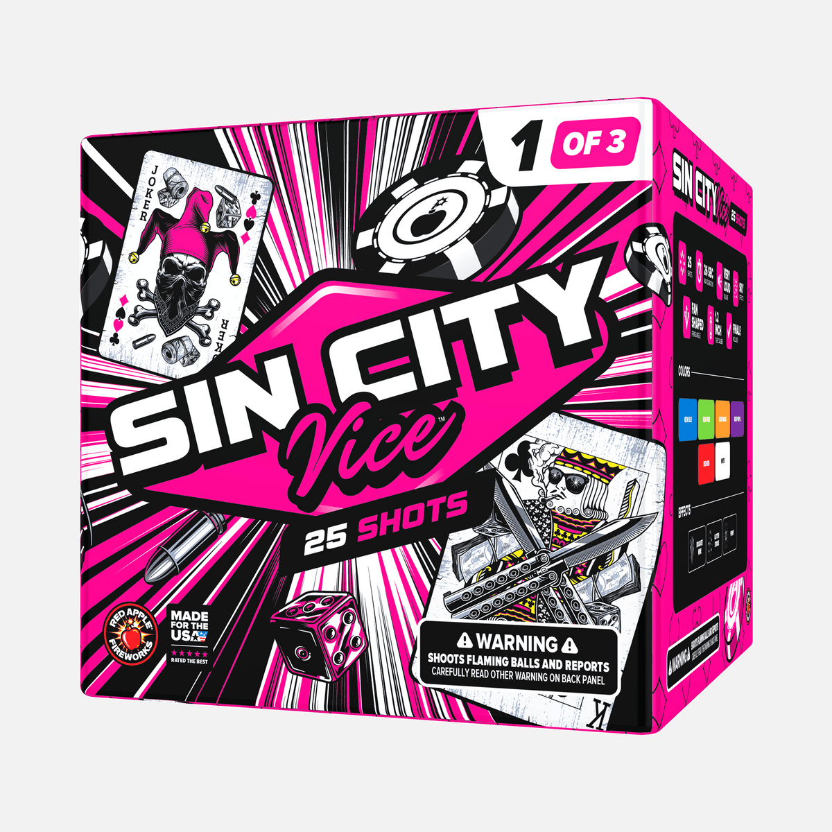 Sin City Vice™ 75 Shot XL® Aerial Finale Set®