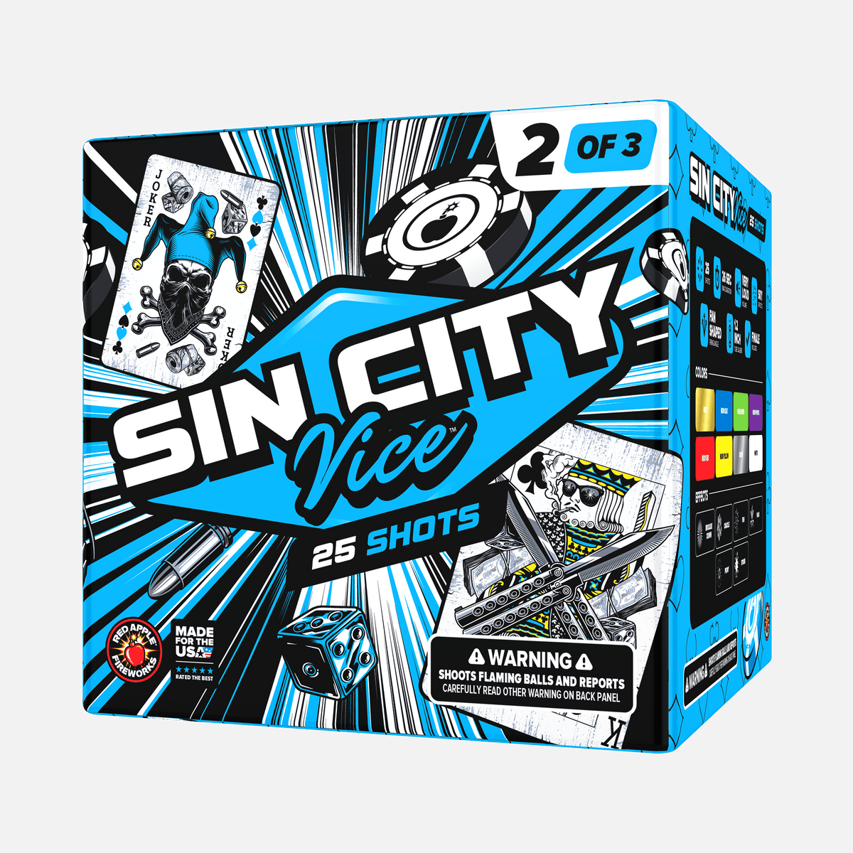 Sin City Vice™ 75 Shot XL® Aerial Finale Set®