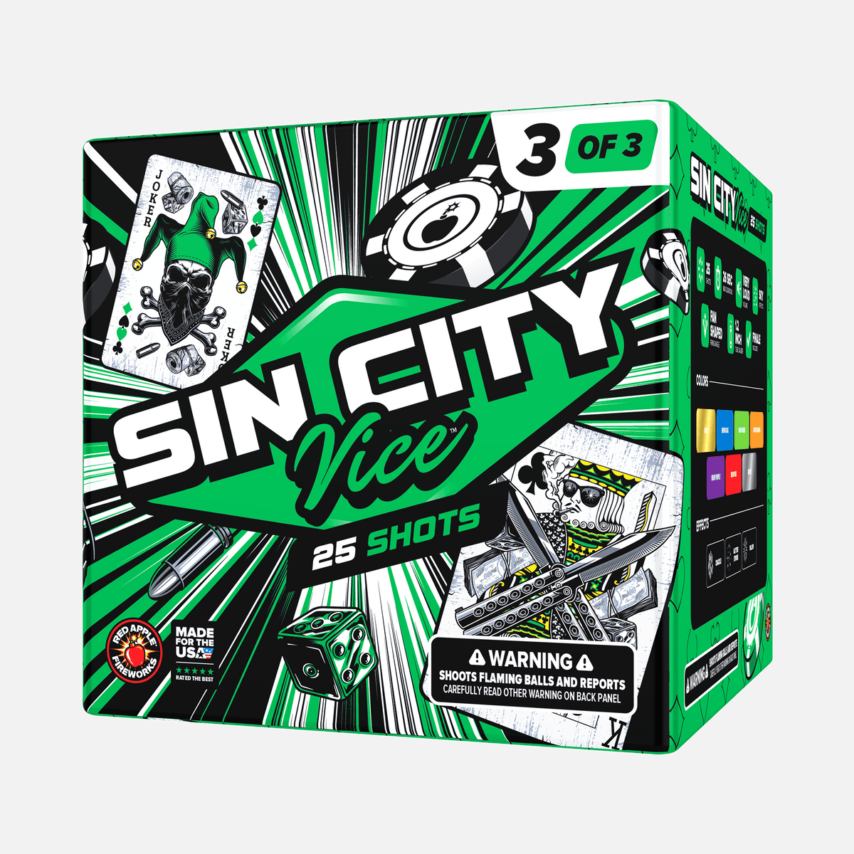 Sin City Vice™ 75 Shot XL® Aerial Finale Set®