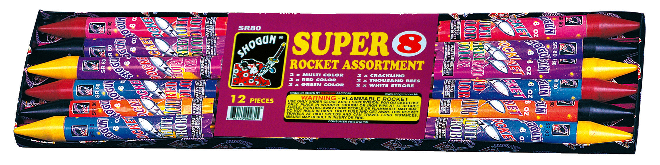 Shogun Super 8 Large Rocket Assortment Large Rockets